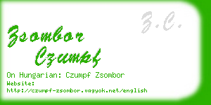 zsombor czumpf business card